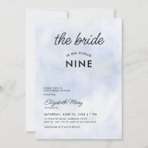 Braut auf Cloud 9 Pastel Blue Girly Brautparty