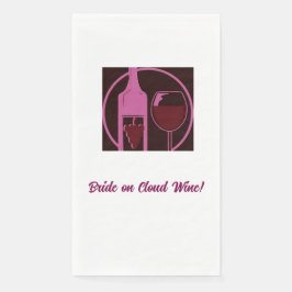 Braut auf Cloud Wine! Serviette