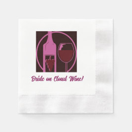 Braut auf Cloud Wine! Serviette