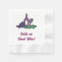 Braut auf Cloud Wine! Serviette