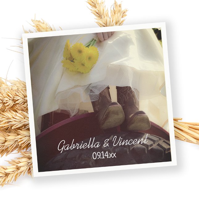 Braut auf Red Tractor Country Farm Wedding Serviette (Von Creator hochgeladen)