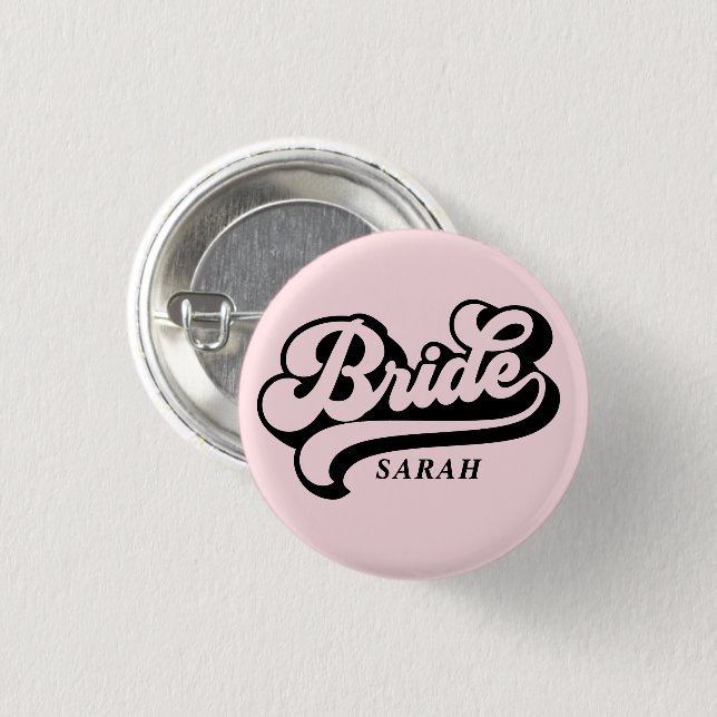 Braut Baby Benutzerdefinierte Namensschild-Schaltf Button (Vorne & Hinten)