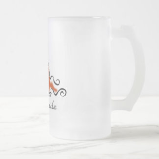 Braut-Bier-Tasse Mattglas Bierglas
