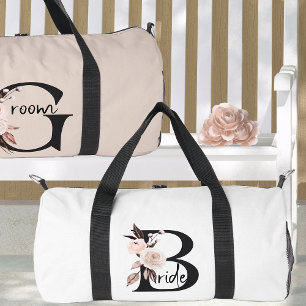 Braut Boho Floral Letter Hochzeitsübernachtung Duffle Bag