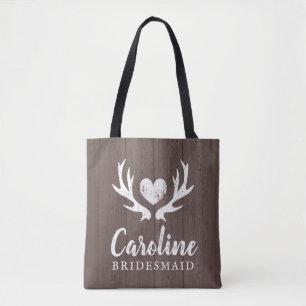 Braut-Braut-Hirschgewächse aus Braunholz Tasche