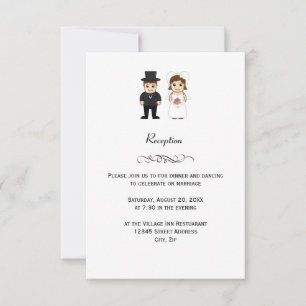 Braut & Bräutigam - Einladung zur Hochzeitsempfehl