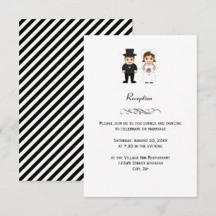 Braut & Bräutigam - Einladung zur Hochzeitsempfehl
