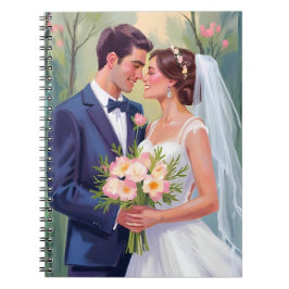 Braut & Bräutigam | Frischvermählte Hochzeit Wasse Notizblock