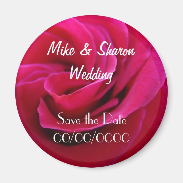 Braut Bräutigam Hochzeit Magnet Save the Date Magn (Vorne)