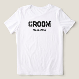 Braut & Bräutigam Personalisierte Verlobung Tri-Blend Shirt
