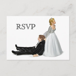 Braut & Bräutigam RSVP Einladung