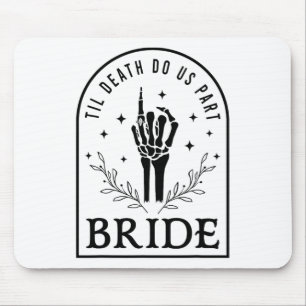 Braut Bräutigam Skelett Gothic Halloween Verlobung Mousepad