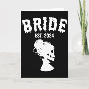 Braut Bräutigam Skelett Paare passende Hochzeitsha Karte