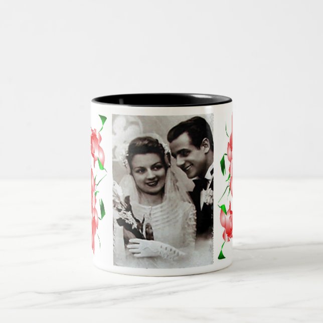 "Braut & Bräutigam" Tasse (Mittel)