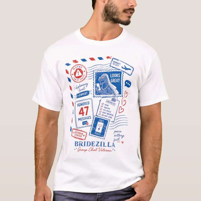 Braut-Chat-Veteran T-Shirt (Vorderseite)