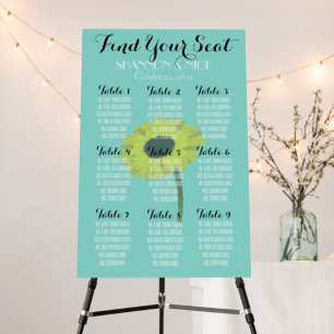 Braut & Co Sonnenblume 9 Tisch Herbsthochzeit Poster