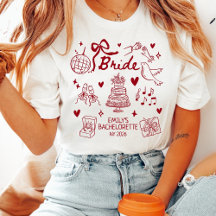 Braut Coquette Roter Bogen Junggesellinnenabschied