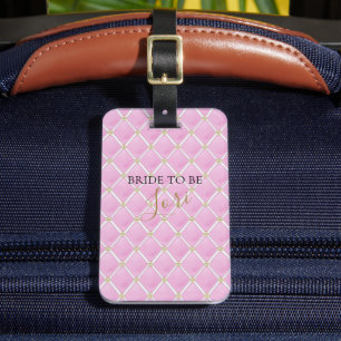 Braut Couture & Glam Rosa Dusche Brautparty Gepäckanhänger