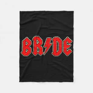 Braut Crew Rock Roll Gothic Halloween Party Gesche Fleecedecke