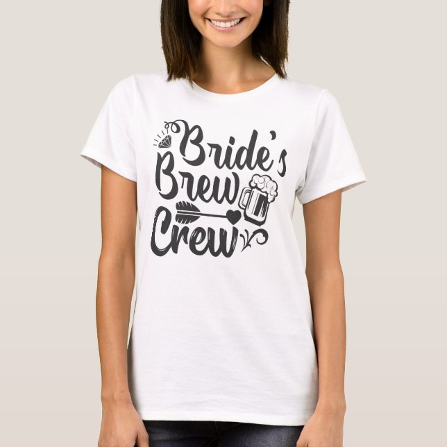 Braut-Crew T-Shirt (Vorderseite)