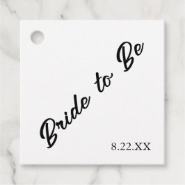 Braut Custom Datum Moderne Hochzeit Geschenkanhänger