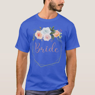 Braut Damen Junggesellenabschied Rosen Braut  T-Shirt