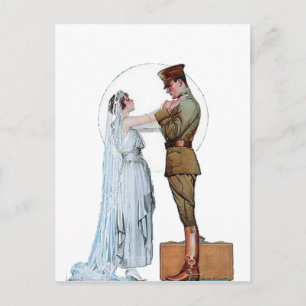 Braut des Ersten Weltkriegs Postkarte