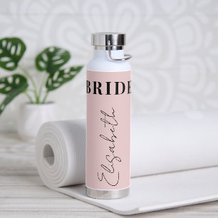 Braut elegante Typografie Name Skript personalisie Trinkflasche