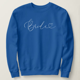 Braut Elegantes Skript mit trendigem Herz auf Bl Sweatshirt