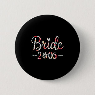 Braut Est 2025 Verheiratet Hochzeit Brautparty Jun Button