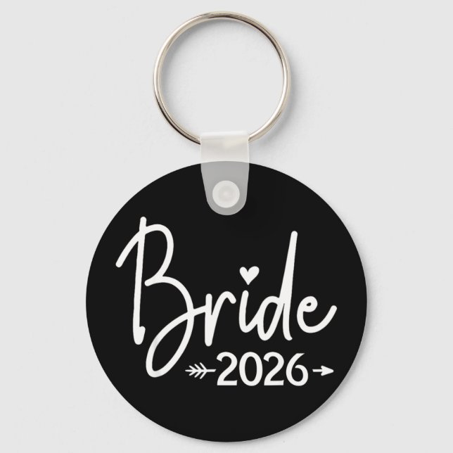 Braut est 2026 verheiratet Hochzeit Brautparty Schlüsselanhänger (Vorderseite)