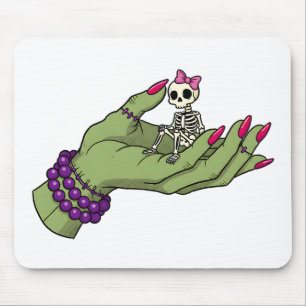 Braut Frankenstein Hand mit Skeleton Bow Got Mousepad