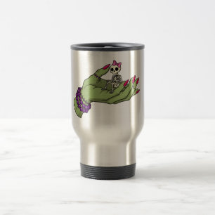 Braut Frankenstein Hand mit Skeleton Bow   Got Reisebecher