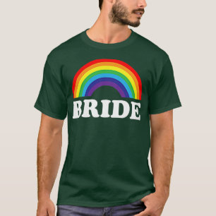 Braut Frauen, lesbische Junggesellinnenparty Regen T-Shirt