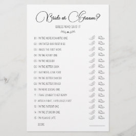 Braut für Hochzeitsschuh oder Groom Black & White