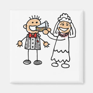 Braut Füttre Groom Magnet