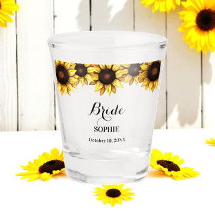 Braut Gelbe Weiße Hochzeit Schnapsglas