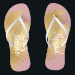 Braut Geschenke Sandals Elegantes Gold und Schwarz Flip Flops<br><div class="desc">Hochzeitliches Brautparty gibt Flip-Flops. "Elegantes Gold und Schwarz" Design. Text oder nicht zu Text, das liegt an Ihnen! Wunderbar für sich und/oder große Bräunungsgeschenke oder andere feierliche Anlässe zu kaufen! Viel Spaß! Personalisieren Sie, indem Sie Text verändern. Wählen Sie Ihren bevorzugten Schriftart Stil, Farbe und Größe. Designelemente können bearbeitet werden...</div>