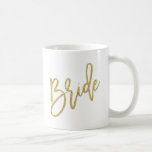 Braut-GoldGlitzer-Skript Kaffeetasse<br><div class="desc"></div>
