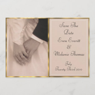 Braut & Grooms Hände Save The Date