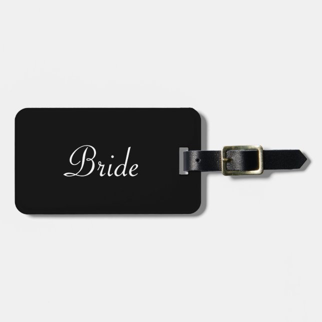 Braut Hälfte der Bride und Groom Gepäckmarke für s Gepäckanhänger (Vorderseite horizontal)