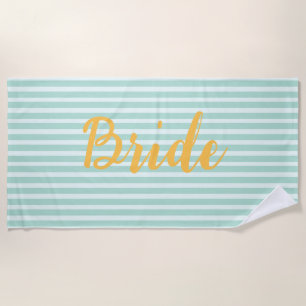 Braut Hochzeit Junggesellinnenabschied Ehefrau Gel Strandtuch