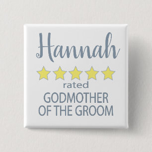 Braut & Hochzeitsgesellschaft 5-Sterne-Godmother d Button