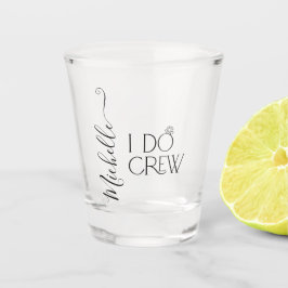 Braut I Crew Individuelle Name Hochzeitsring Schnapsglas