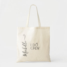 Braut I Crew Individuelle Name Hochzeitsring Tragetasche