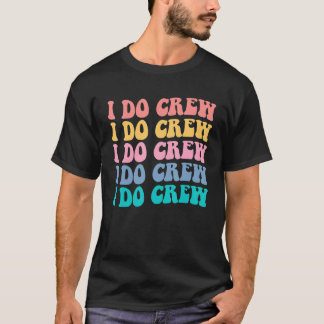 Braut Ich Heirate Crew Retro Junggesellinnenabschi T-Shirt