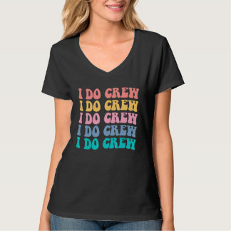 Braut Ich Heirate Crew Retro Junggesellinnenabschi T-Shirt