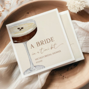 Braut In A Tini Bit Espresso Martini Junggesellinn Serviette