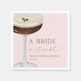 Braut In A Tini Bit Expresso Martini Junggesellinn Serviette