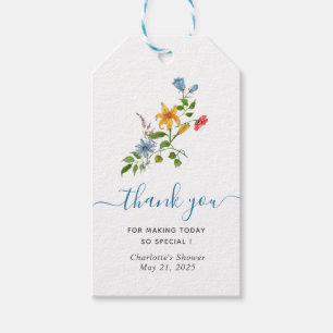 Braut in Blüte Floral Brautparty vielen Dank Geschenkanhänger